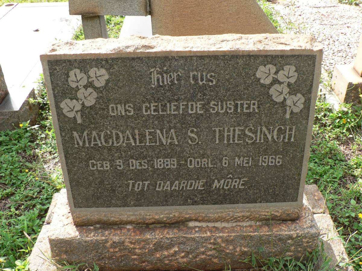 THESINGH Magdalena S. 1889-1966