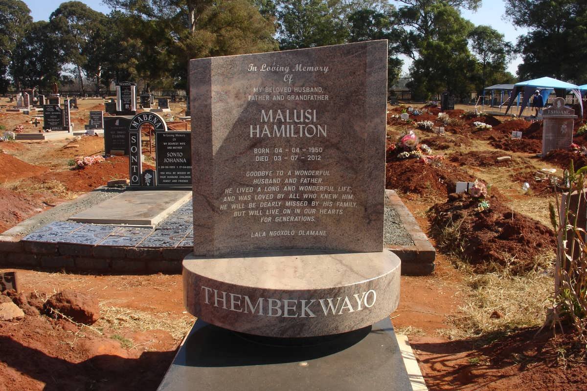 THEMBEKWAYO Malusi Hamilton 1950-2012