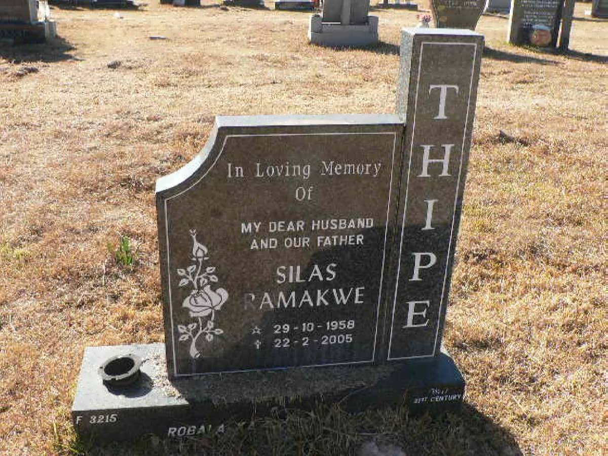 THIPE Silas Ramakwe 1958-2005