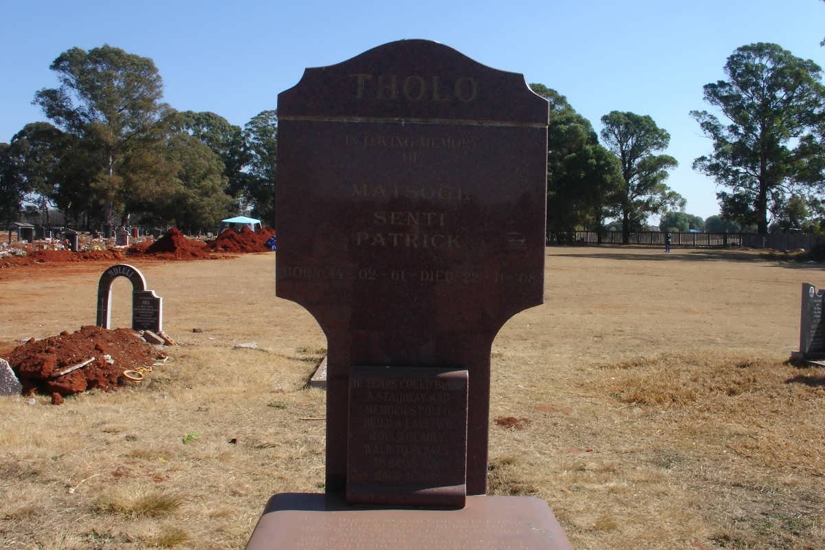 THOLO Matsoge Senti Patrick 1961-2008