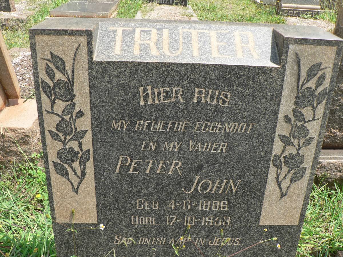 TRUTER Peter John 1886-1953