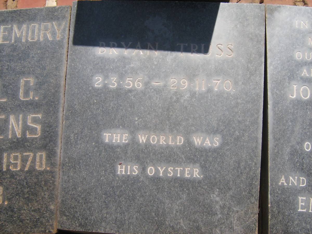 TRUSS Bryan -1956-1970