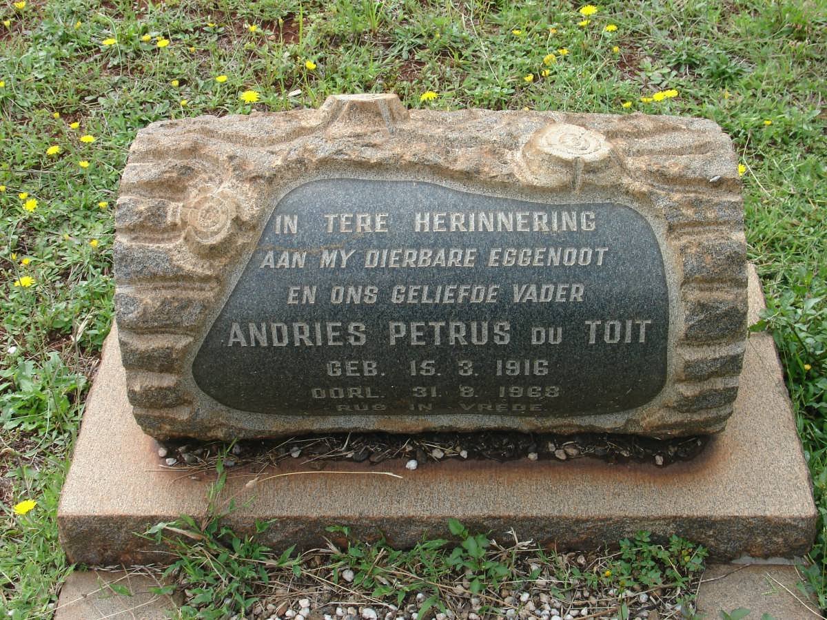 TOIT Andries Petrus, du 1916-1968