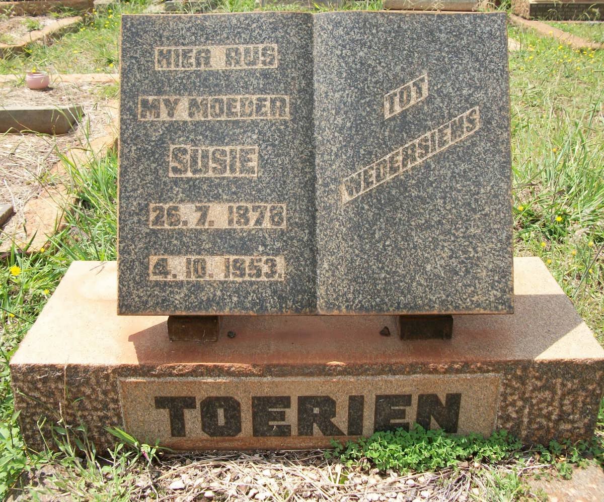 TOERIEN Susie 1878-1953