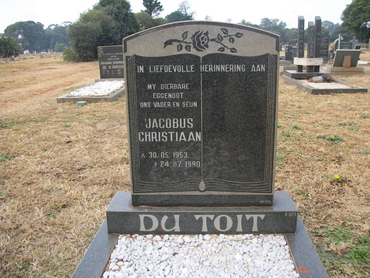 TOIT Jacobus Christiaan, du 1953-1990