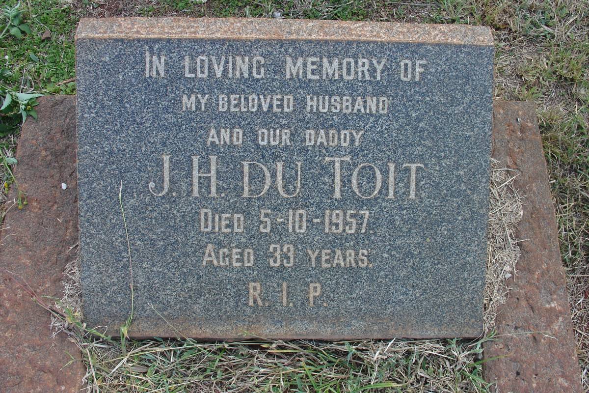 TOIT J.H., du. -1957