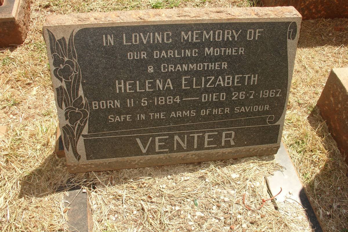 VENTER Helena Elizabeth 1884-1967
