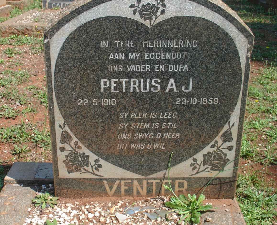 VENTER Petrus A.J. 1910-1959