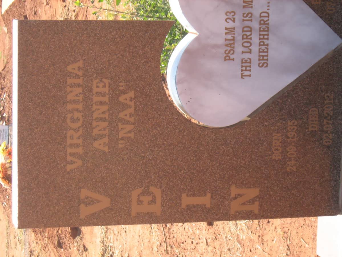 VEIN Virginia Annie 1935-2012