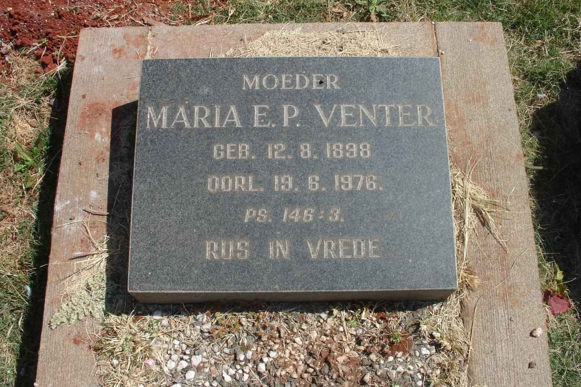 VENTER Maria E.P. 1898-1976