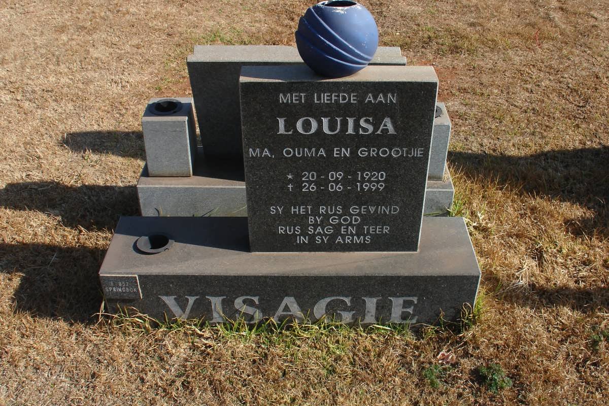 VISAGIE Louisa 1920-1999