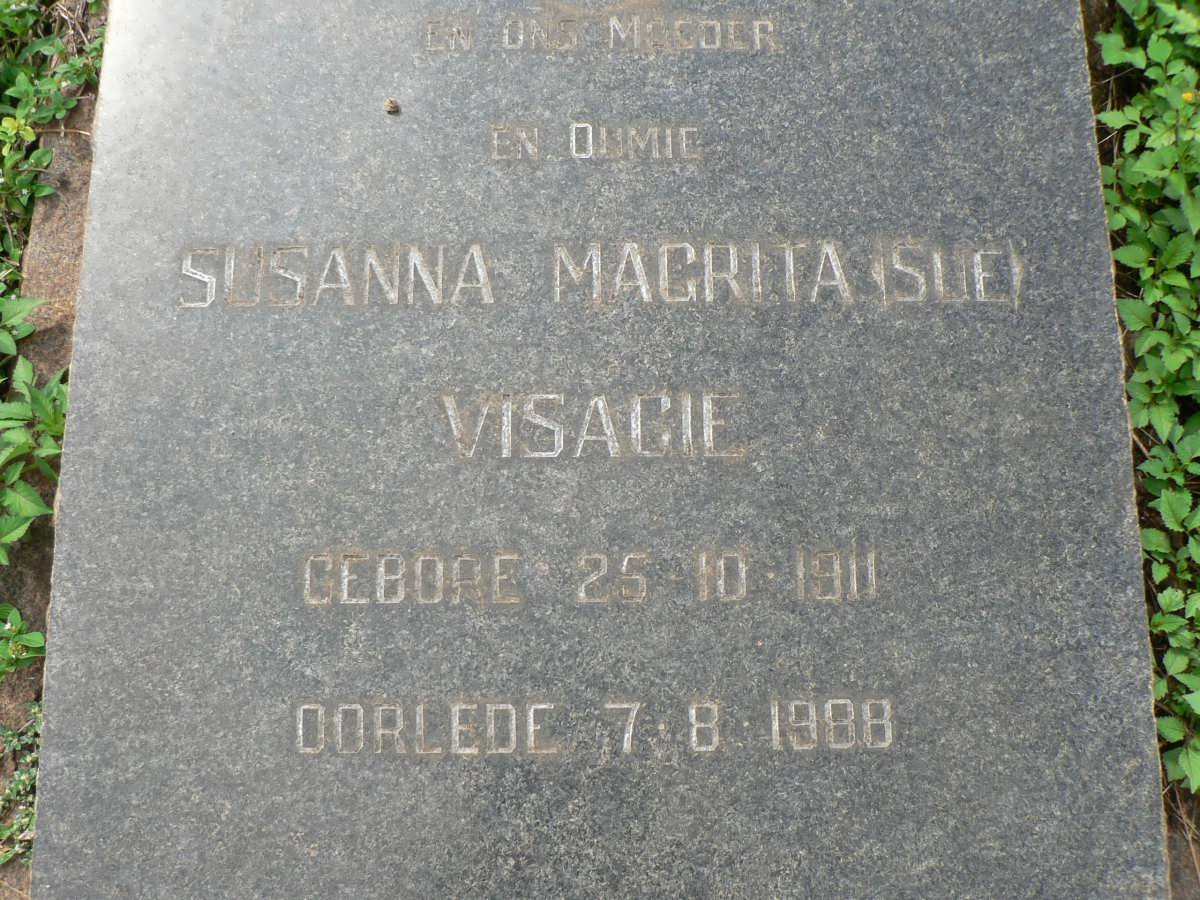 VISAGIE Susanna Magrita 1911-1988