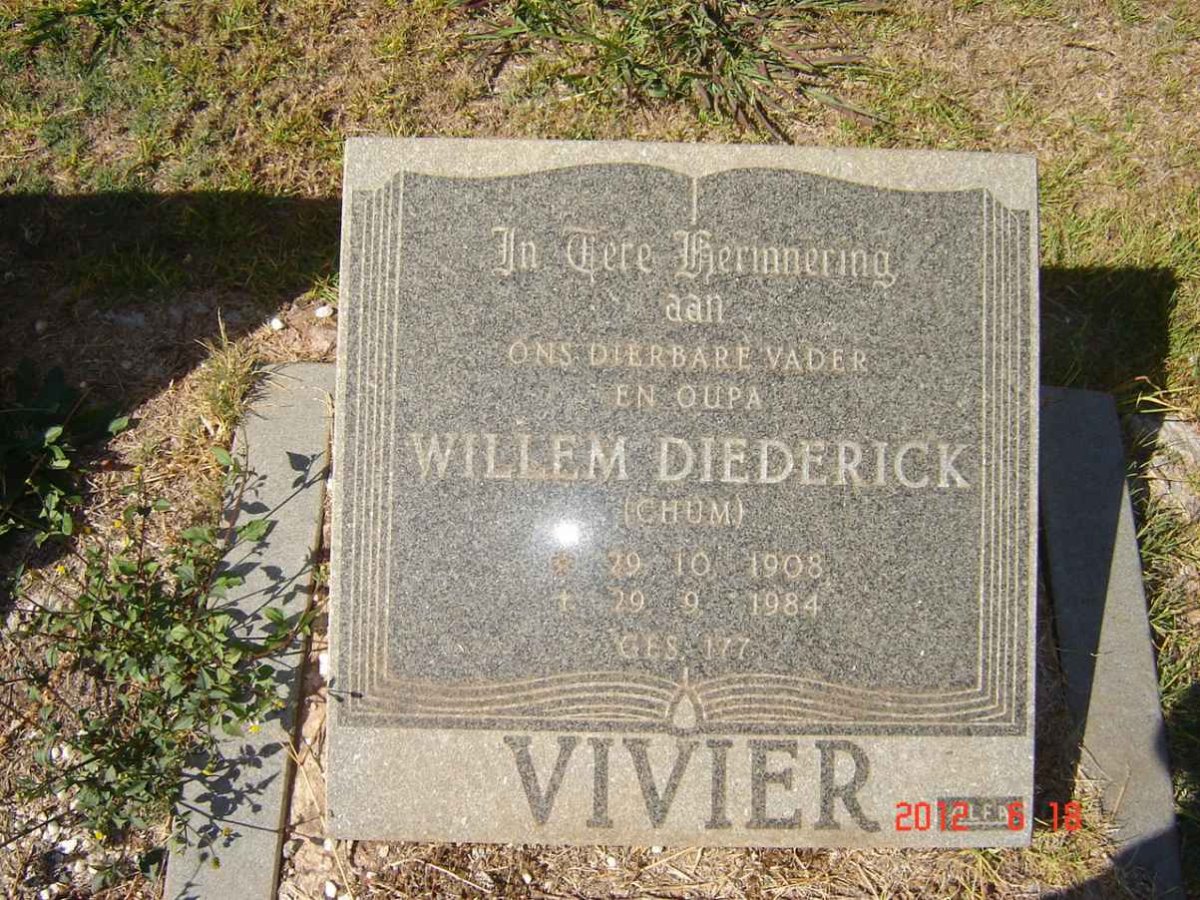 VIVIER Willem Diederick 1908-1984