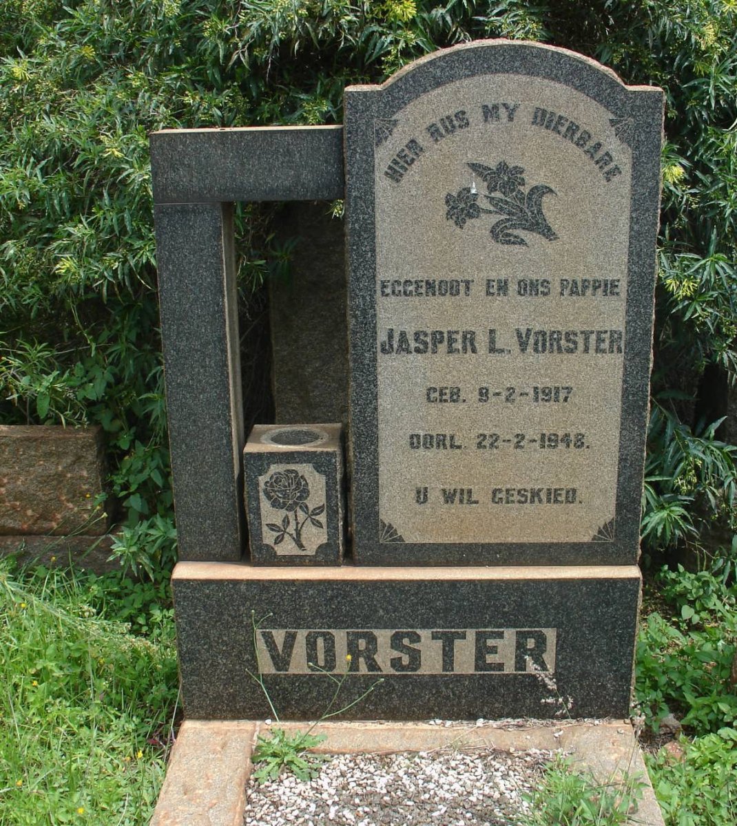 VORSTER Jasper L. 1917-1948