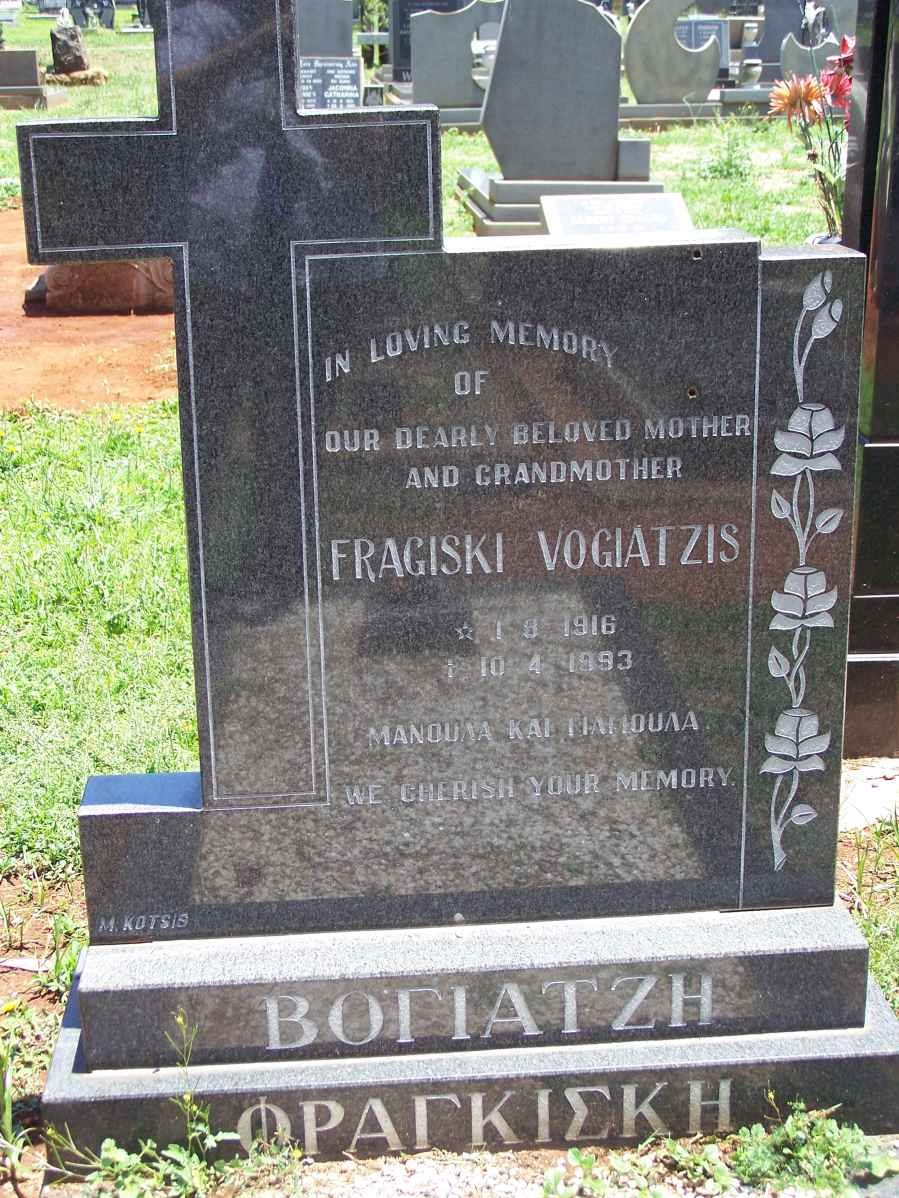 VOGIAZIS Fragiski 1916-1993