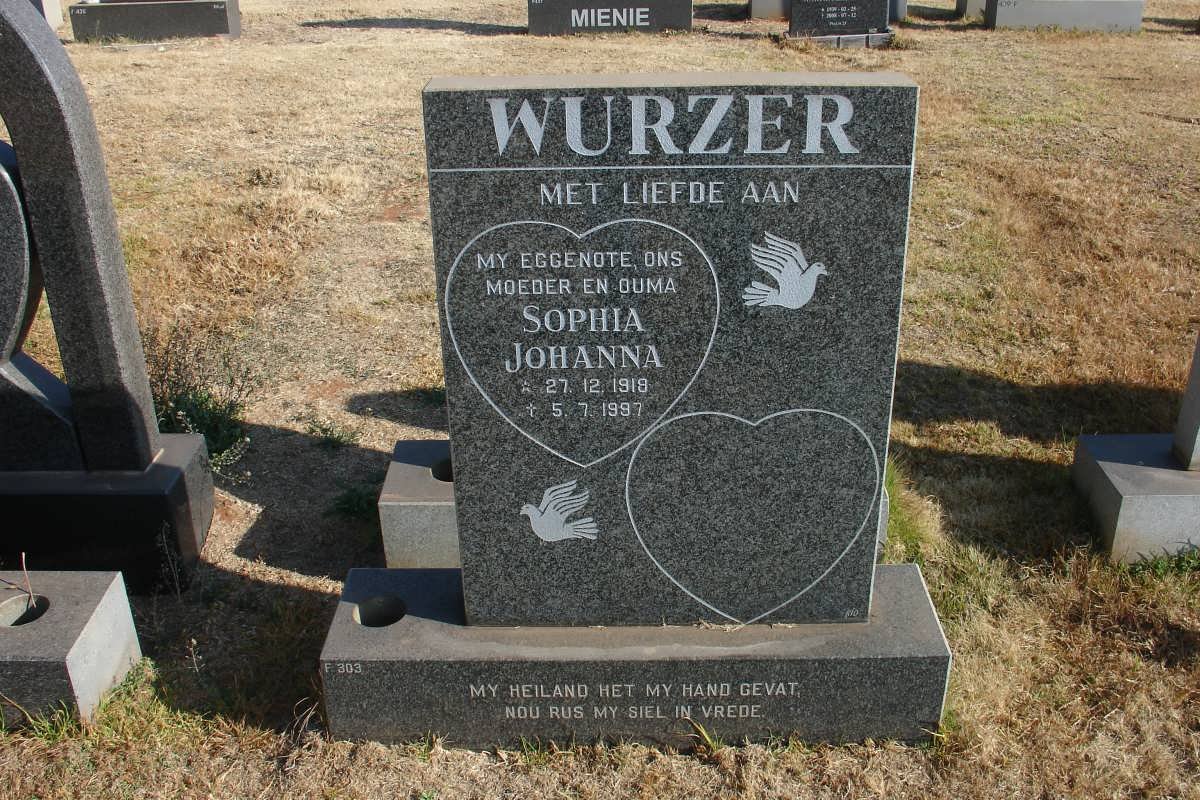 WURZER Sophia Johanna 1918-1997