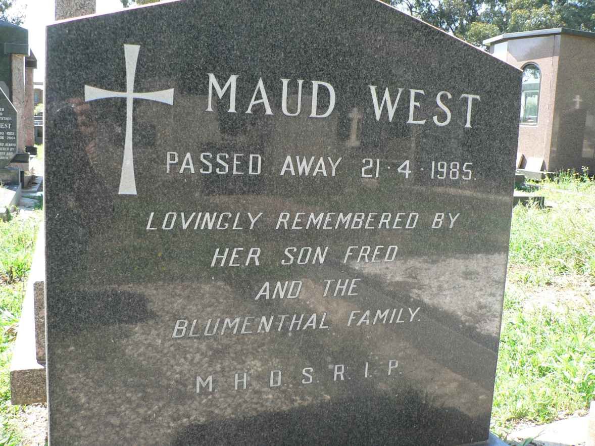 WEST Maud -1985