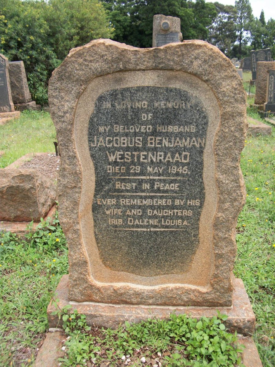 WESTENRAAD Jacobus Benjamin -1946