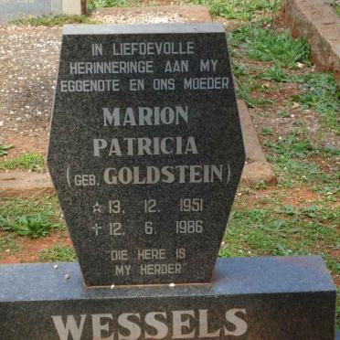 WESSELS Marion Patricia nee GOLDSTEIN 1951-1986