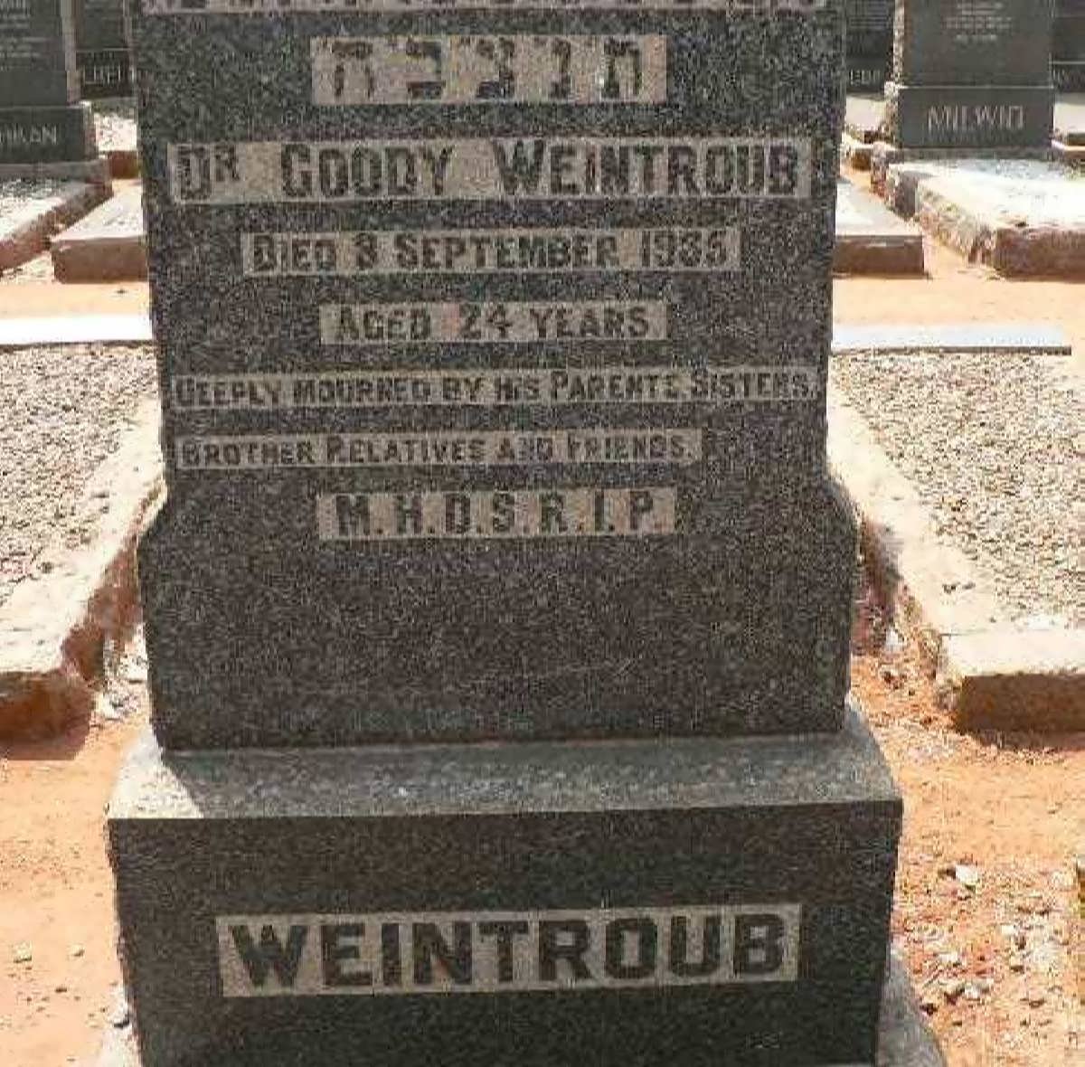 WEINTROUB Goody -1935