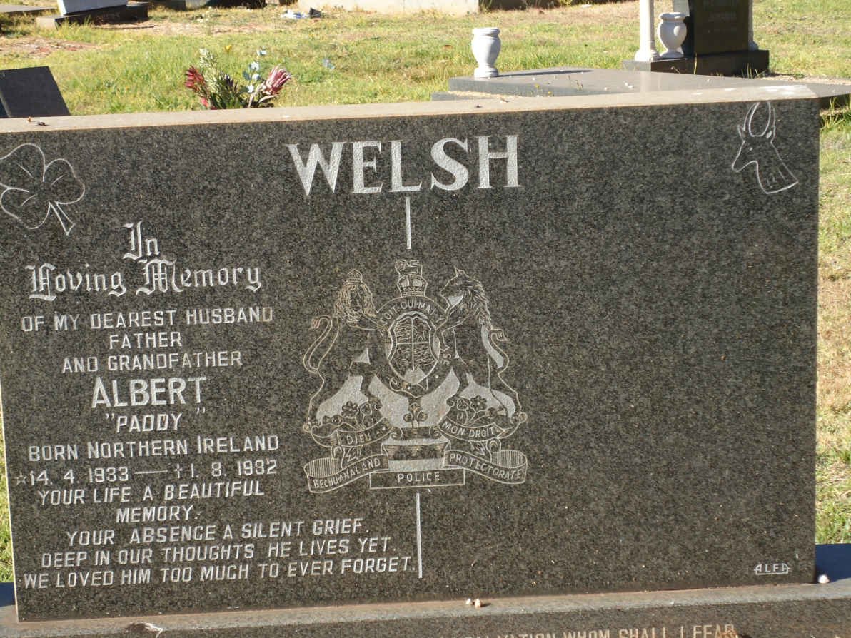 WELSH Albert 1933-1982