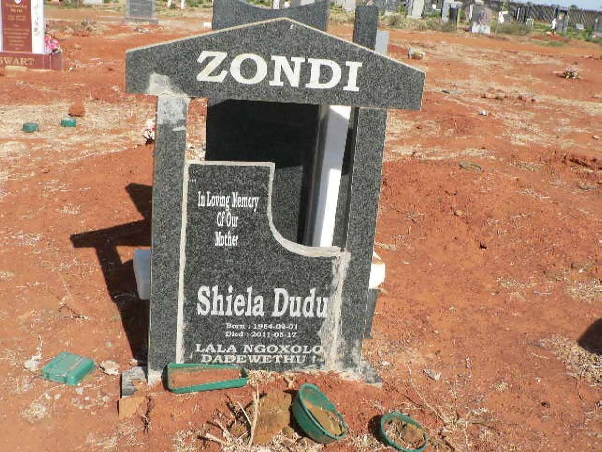 ZONDI Shiela Dudu 1954-2011