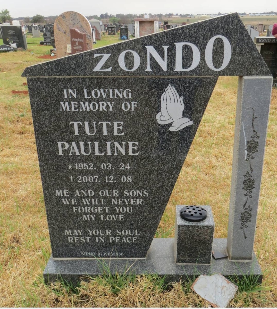 ZONDE Tute Pauline 1952-2007