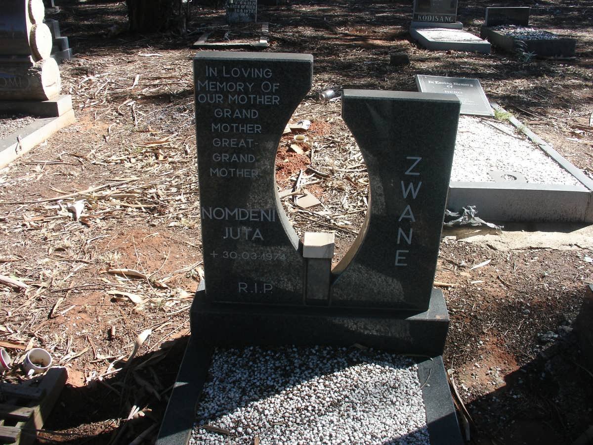 ZWANE Nomdeni Juta -1974