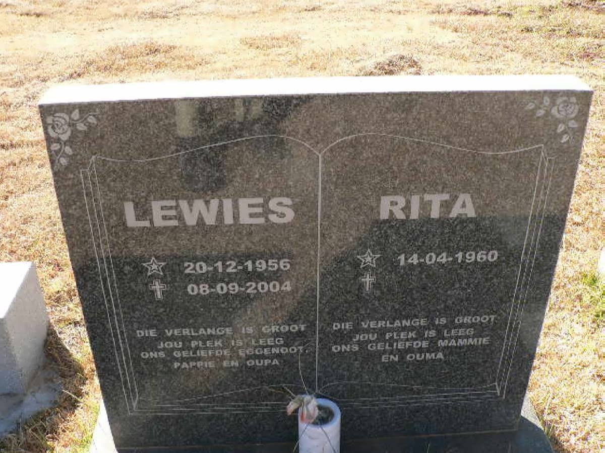 ? Lewies 1956-2004 &amp; Rita 1960-