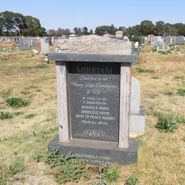? Miriam 1924-2009