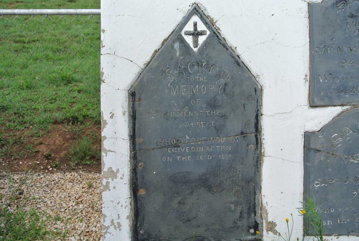 16. Ten men killed in action -1880