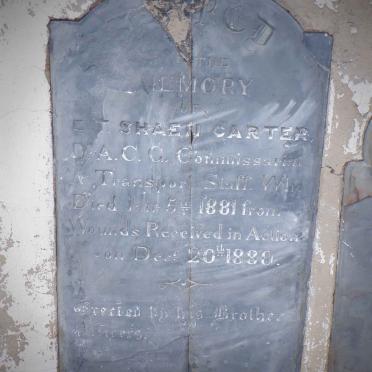 CARTER E.T. Shaen  -1881