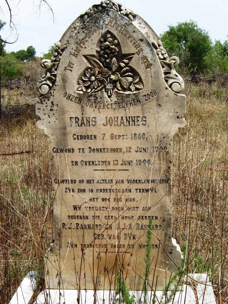 BARNARD Frans Johannes 1880-1900