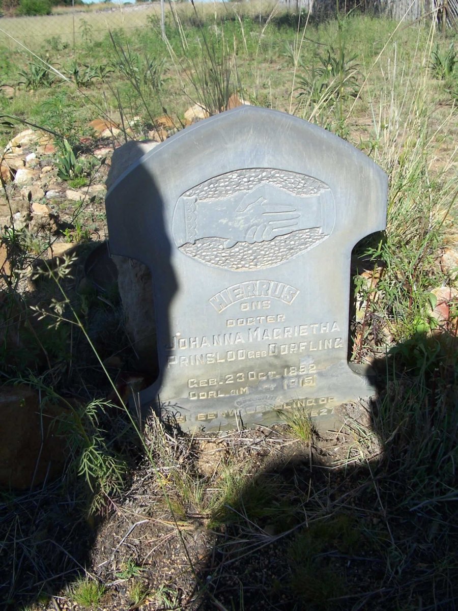 PRINSLOO Johanna Magrietha nee DORFLING 1892-1915