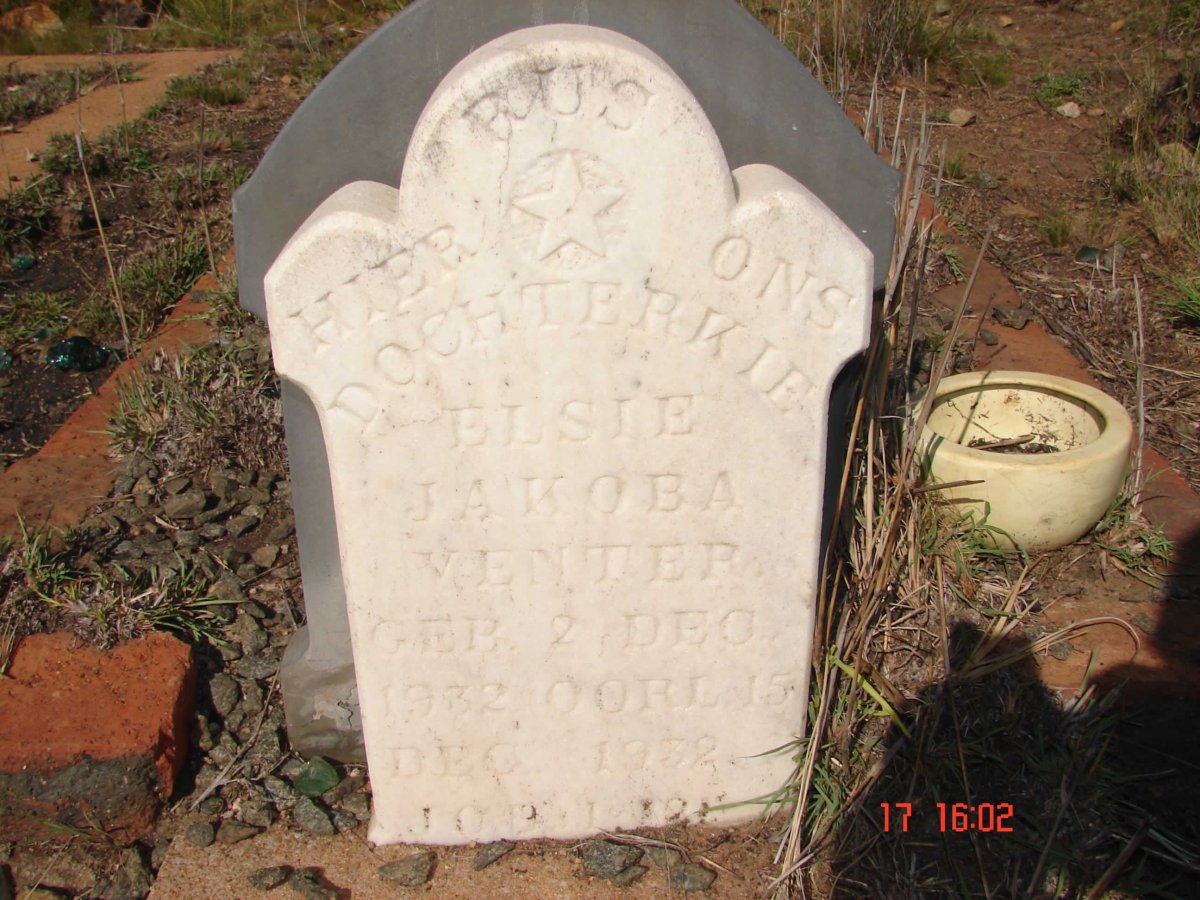 VENTER Elsie Jakoba 1932-1932