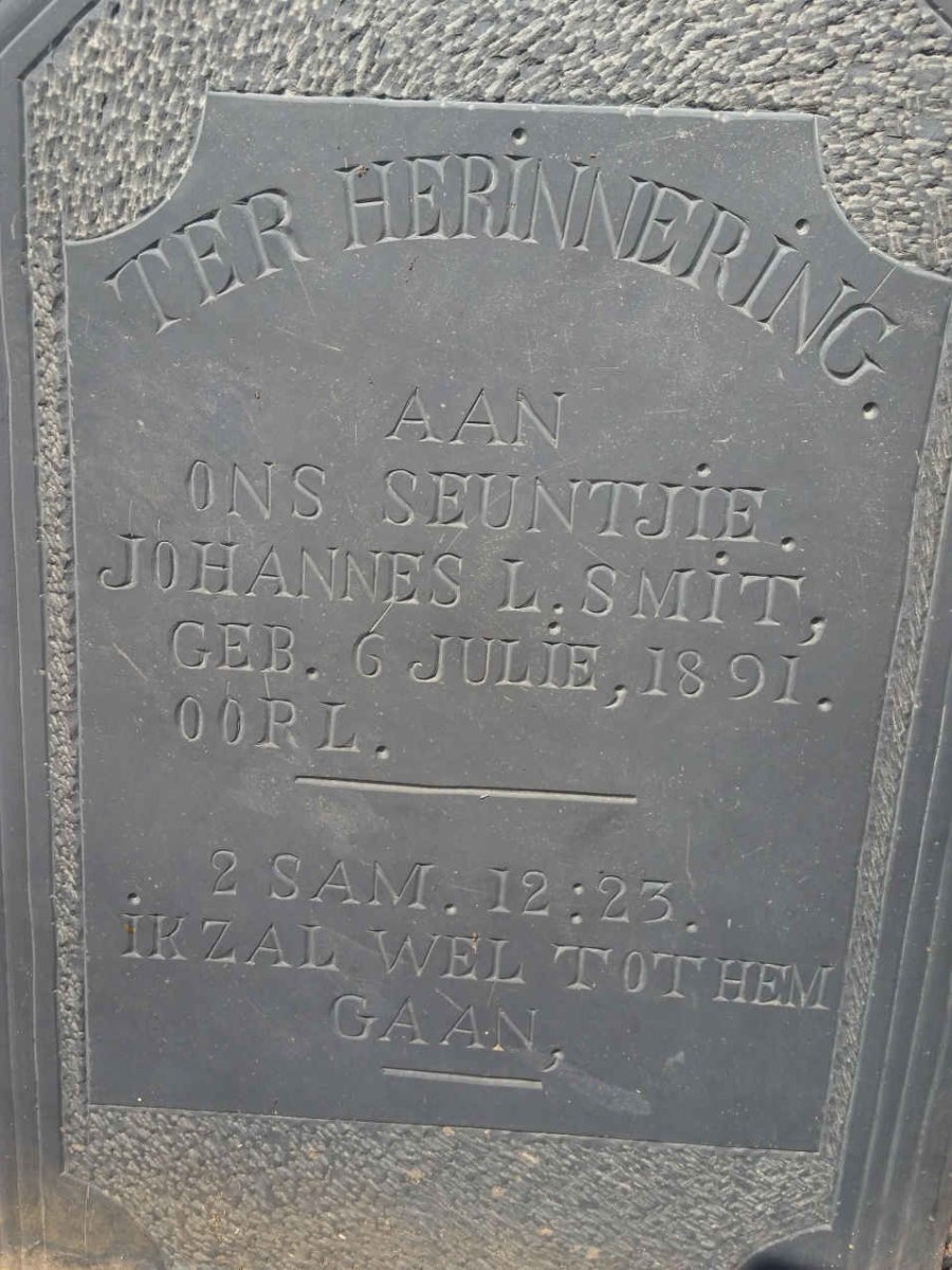 SMIT Johannes L. 1891-1891