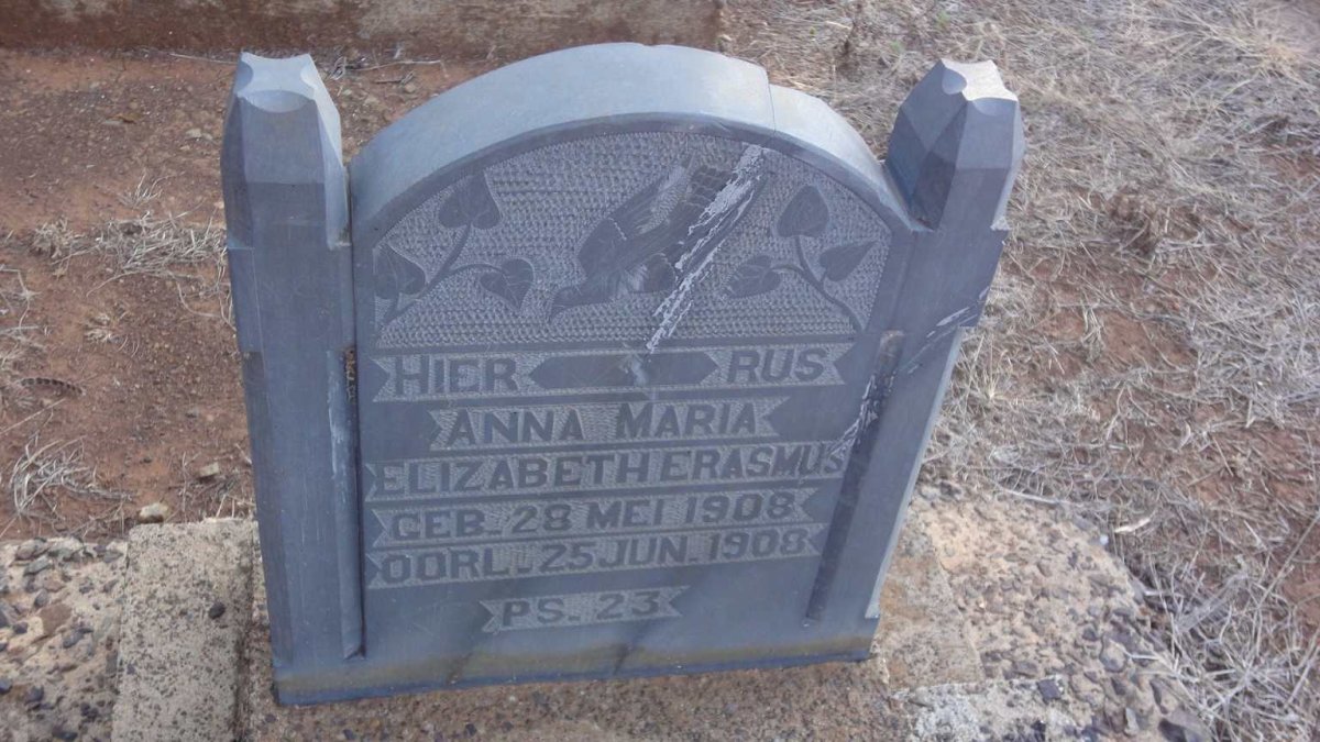 ERASMUS Anna Maria Elizabeth 1908-1908