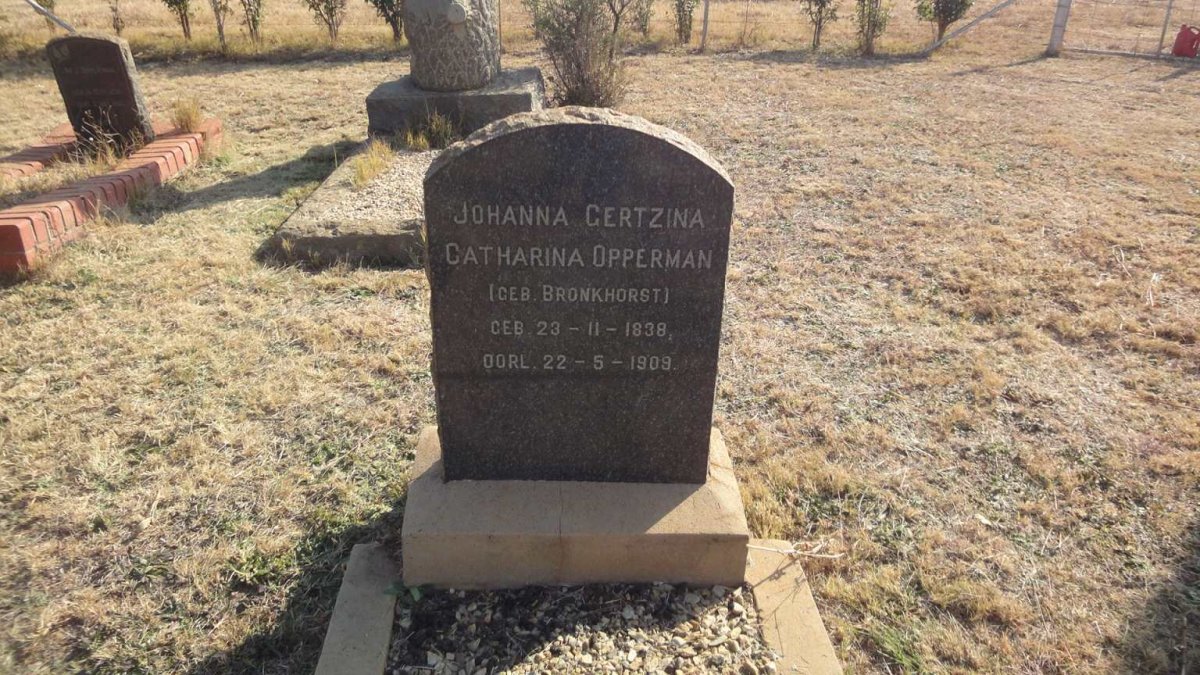 OPPERMAN Johanna Gertzina Catharina nee BRONKHORST 1838-1909