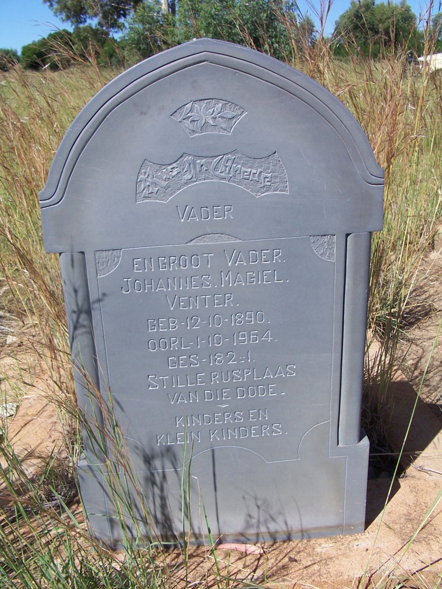 VENTER Johannes Magiel 1890-1964