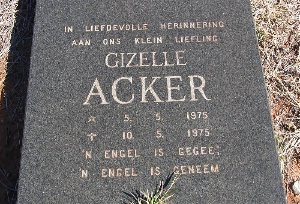 ACKER Gizelle 1975-1975