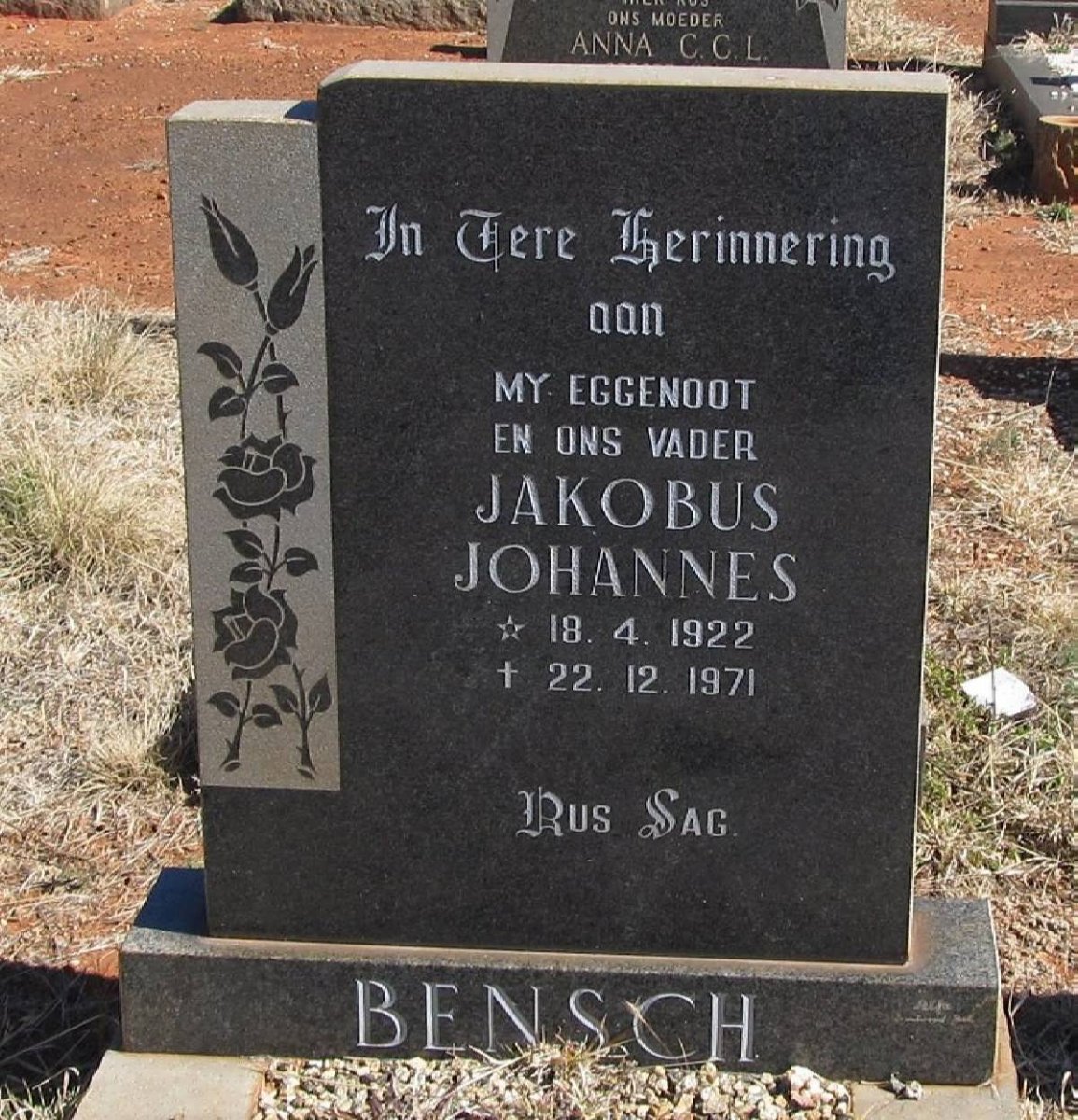 BENSCH Jakobus Johannes 1922-1971