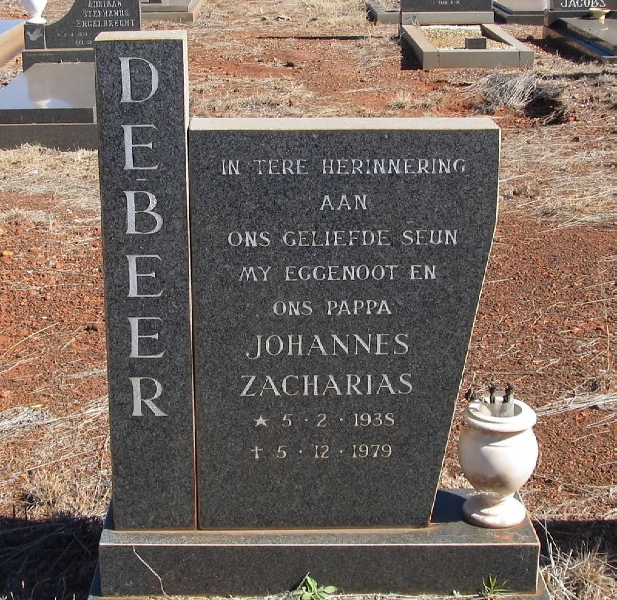 BEER Johannes Zacharias, de 1938-1979