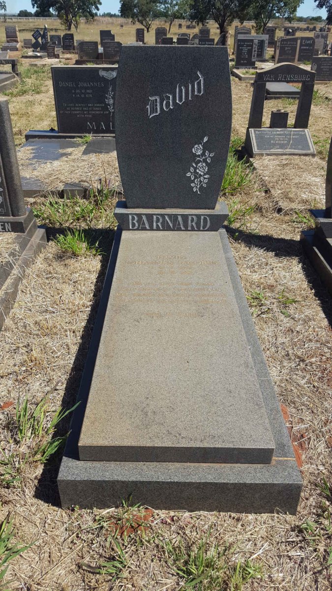 BARNARD David Johannes Jacobus 1922-1989