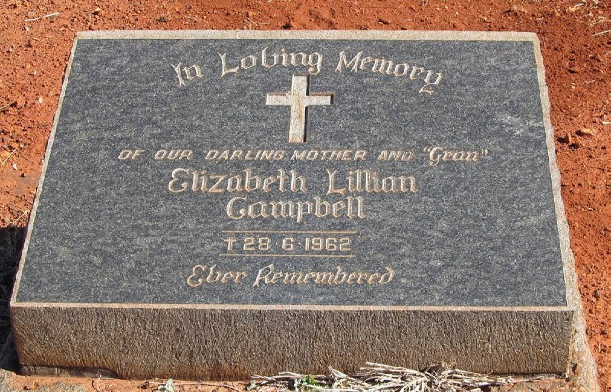 CAMPBELL Elizabeth Lillian -1962