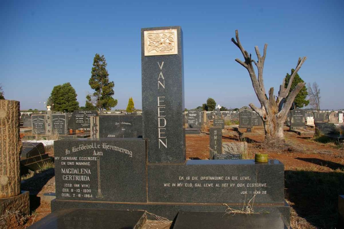 EEDEN Magdalena Gertruida, van nee VAN WYK 1900-1964