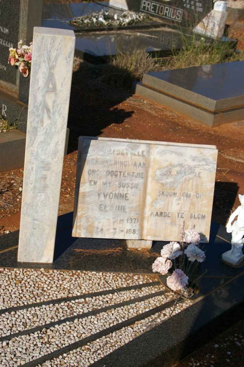 EEDEN Yvonne Elaine, van 1971-1985