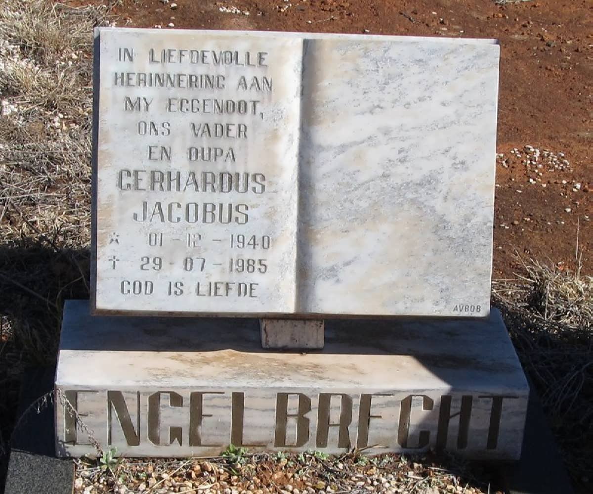 ENGELBRECHT Gerhardus Jacobus 1940-1985