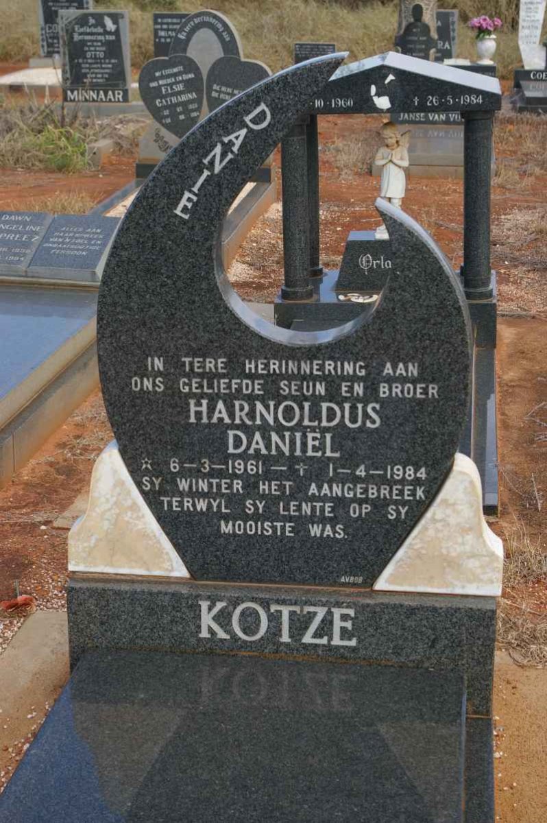 KOTZE Harnoldus Daniël 1961-1984