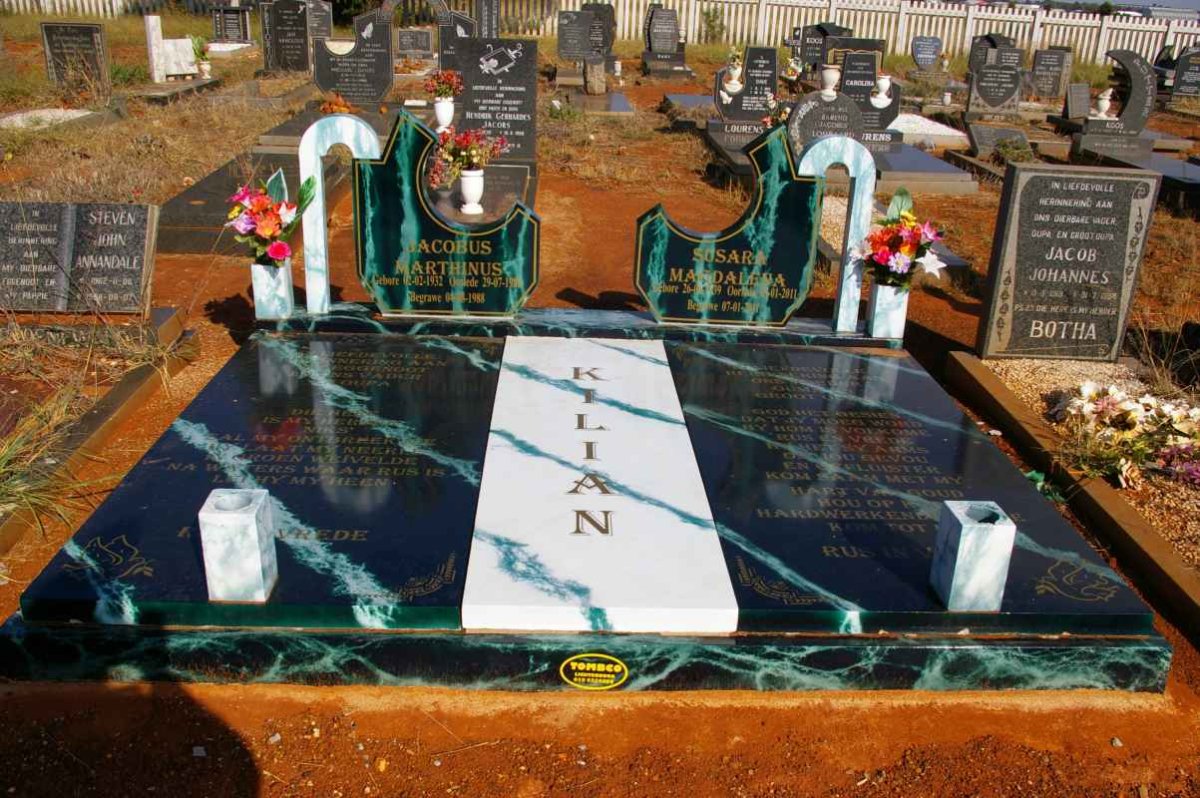 KILIAN Jacobus Marthinus 1932-1988 &amp; Susara Magdalena 1939-2011