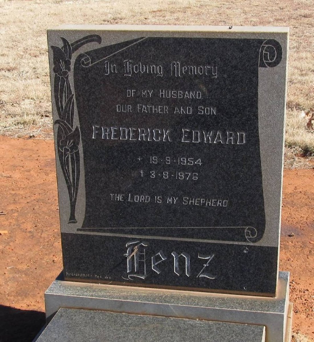 LENZ Frederick Edward 1956-1976